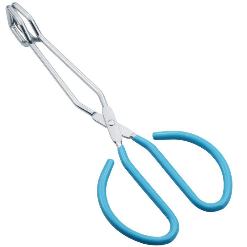 HINMAY Kitchen Scissor Tongs 10-Inch with Comfort-Grip Handle Heavy Duty Stainless Steel Scissor Cooking Tongs - Image 1